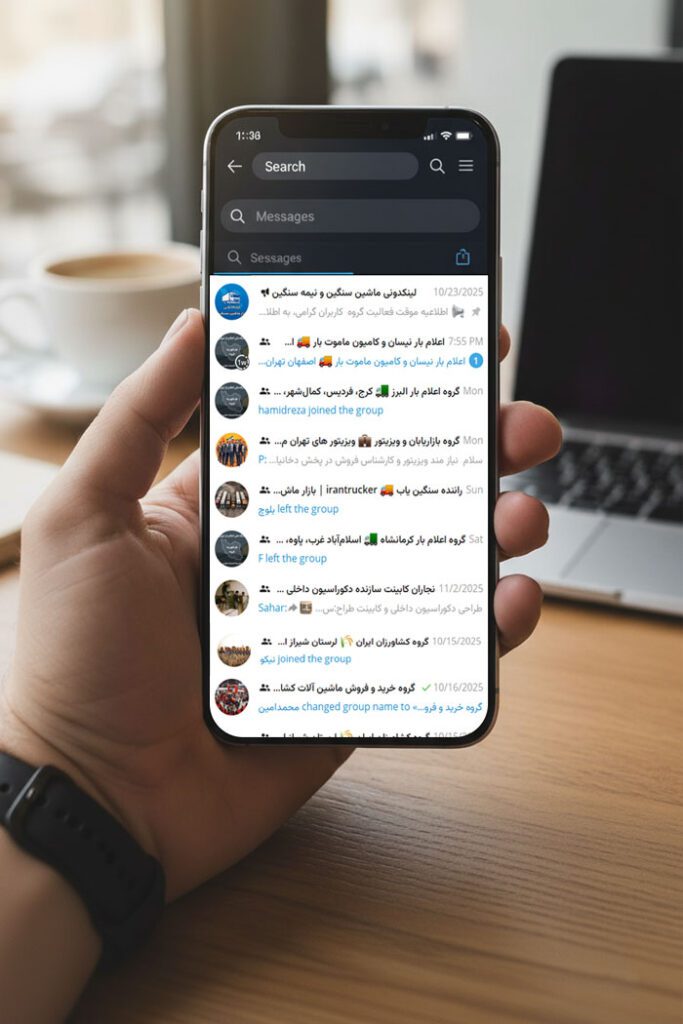 دریافت اخبار و قوانین حملونقل در گروه تلگرام